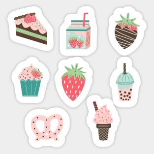 Strawberry Treats Pack Sticker